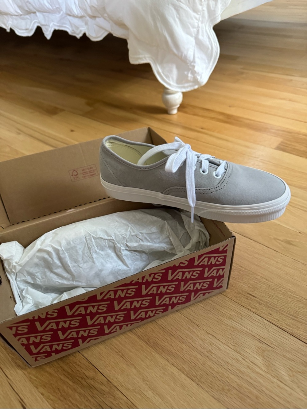 Grey vans canvas sneakers